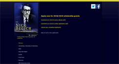 Desktop Screenshot of nickbegichfund.org